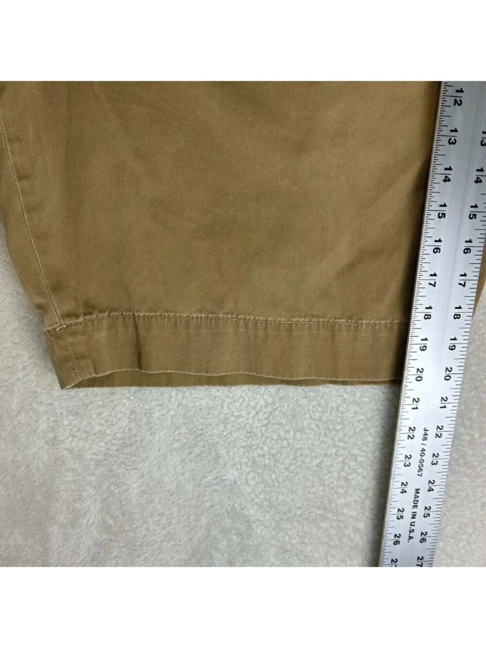 Polo by Ralph Lauren‎ Chino Shorts Mens 42 Brown Relaxed Fit Drawstring “Read”